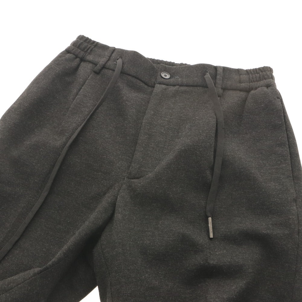 ■ TAGLIATORE タリアトーレ パンツ ダカール ボトムス セットアップ対応 ファスナー ボタン ポケット ゴム 紐 無地 メンズ 44 ブラック系