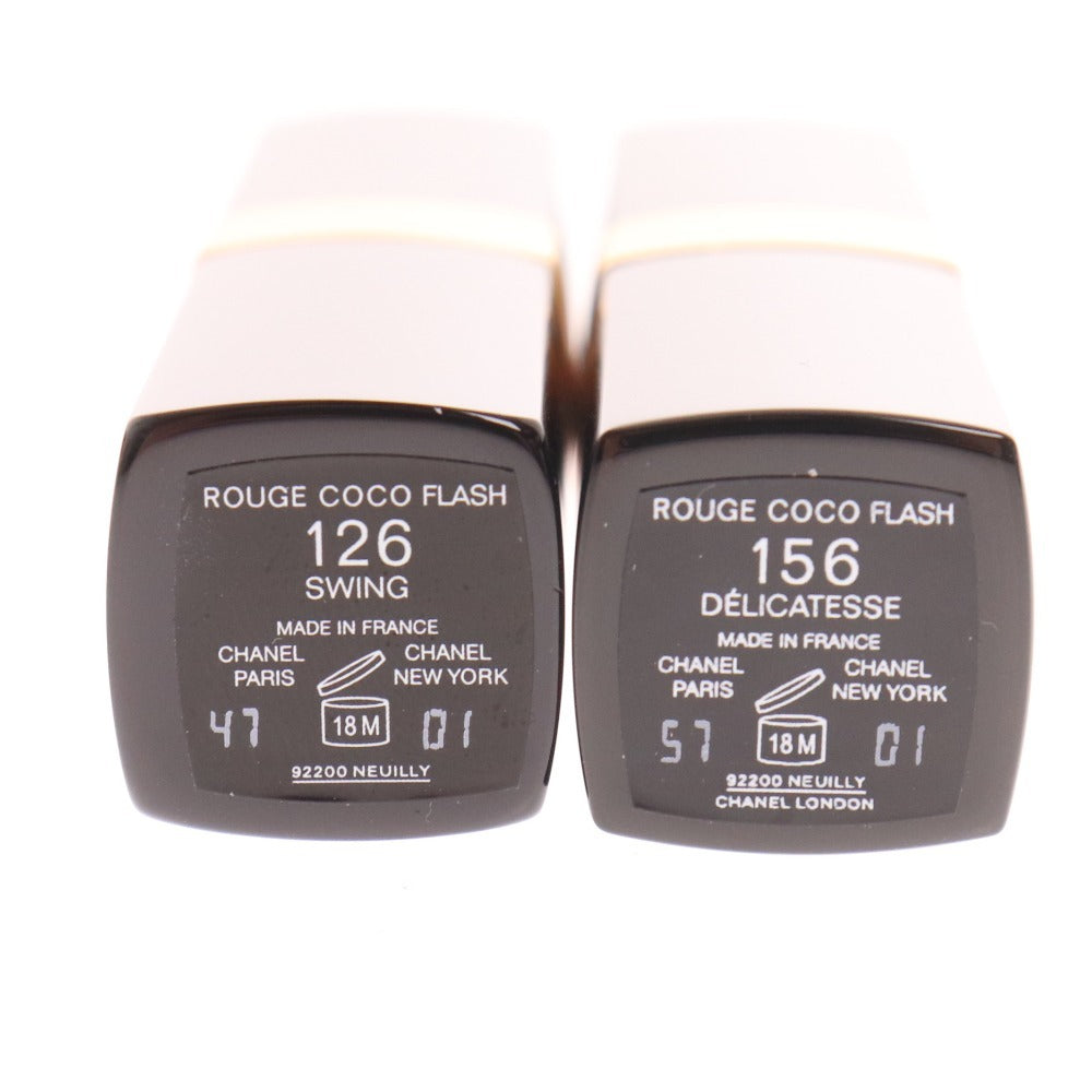 ■ シャネル リップスティック 2点セット まとめ売り ルージュ ココ フラッシュ 126 156 スウェング ドゥ シャネル デリカテス 未使用