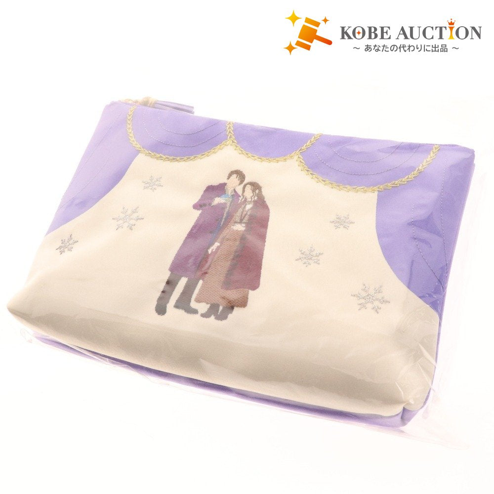 ■ 宝塚歌劇団 ポーチ アナスタシア ミュージカル 刺繍ポーチ 月組 公演グッズ パープル 未開封 未使用