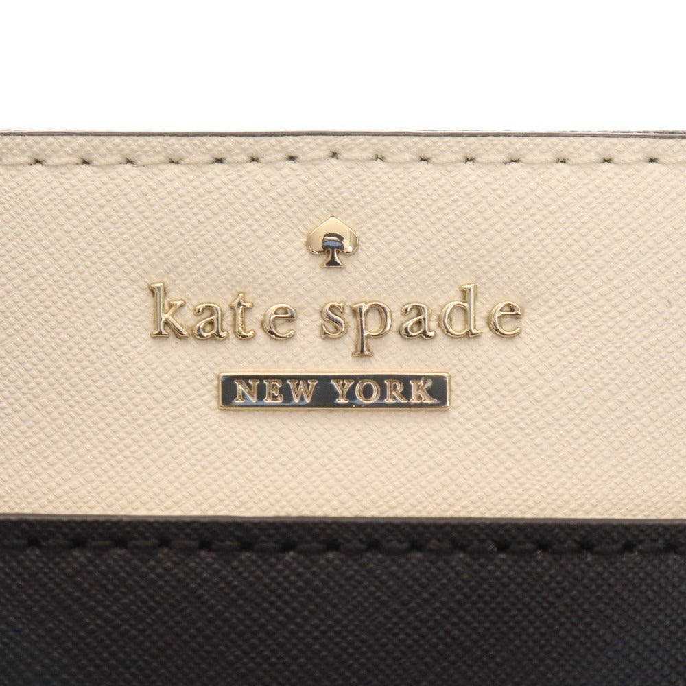 ■ ケイトスペード ハンドバッグ ショルダーバッグ PXRU5931 鞄 カウレザー バイカラー レディース ブラック ホワイト 付属品付き 未使用