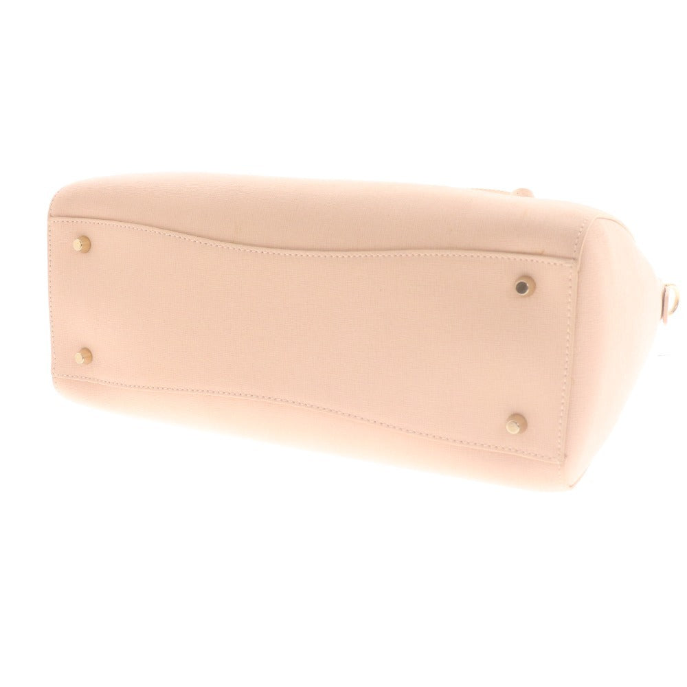 ■ フルラ ショルダーバッグ ハンドバッグ 鞄 ロゴチャーム レディース ピンク 袋付き