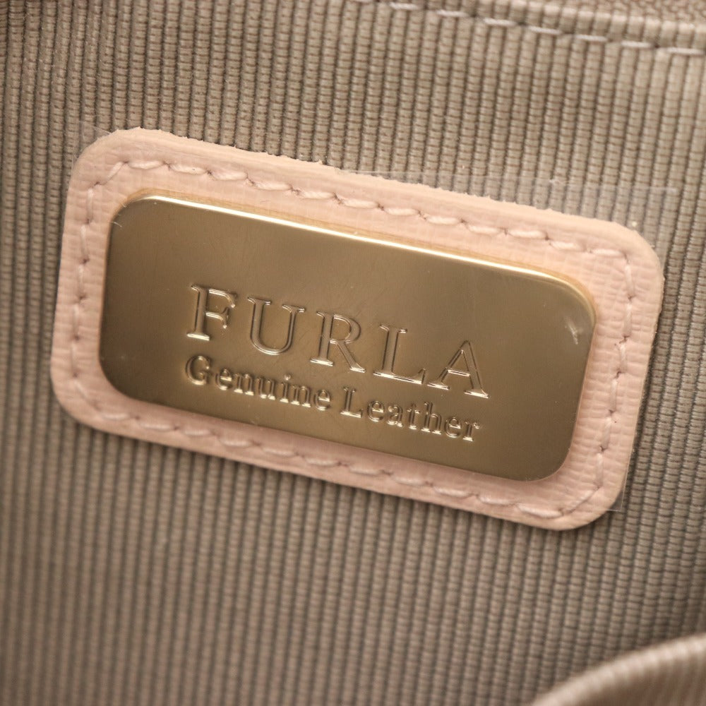 ■ フルラ ショルダーバッグ ハンドバッグ 鞄 ロゴチャーム レディース ピンク 袋付き