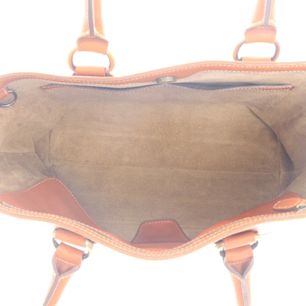 ■ 土屋鞄 トートバッグ 鞄 トーンオイルヌメ マグネット チャック メンズ レディース ライトブラウン系 袋付き