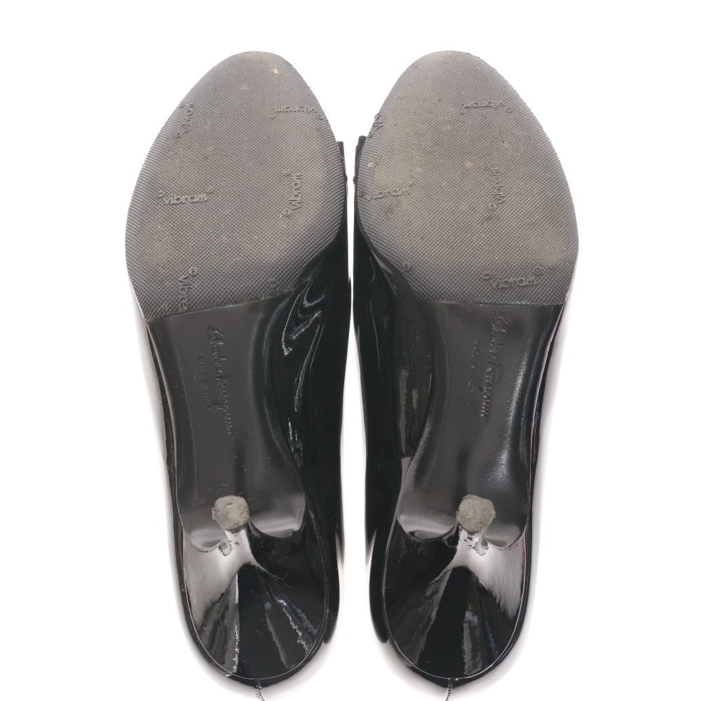 ■ Salvatore Ferragamo サルヴァトーレ フェラガモ パンプス 0644182 0070K 靴 レディース 4 1/2(22.5cm相当) ブラック 付属品付き