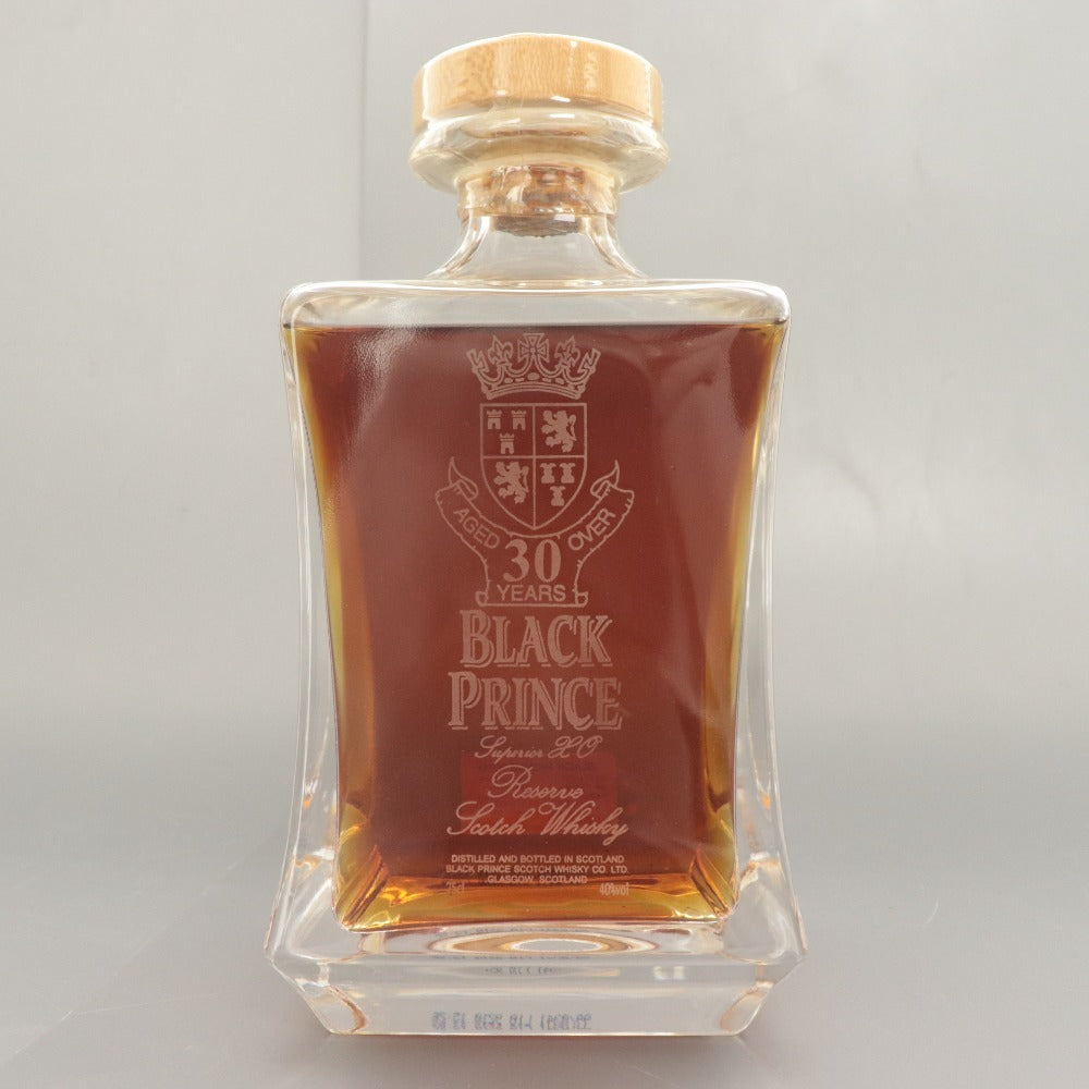 Black Prince 30 Year Old Scotch Whisky, 750ml, 40% ABV, Boxed, Unopened, Unused