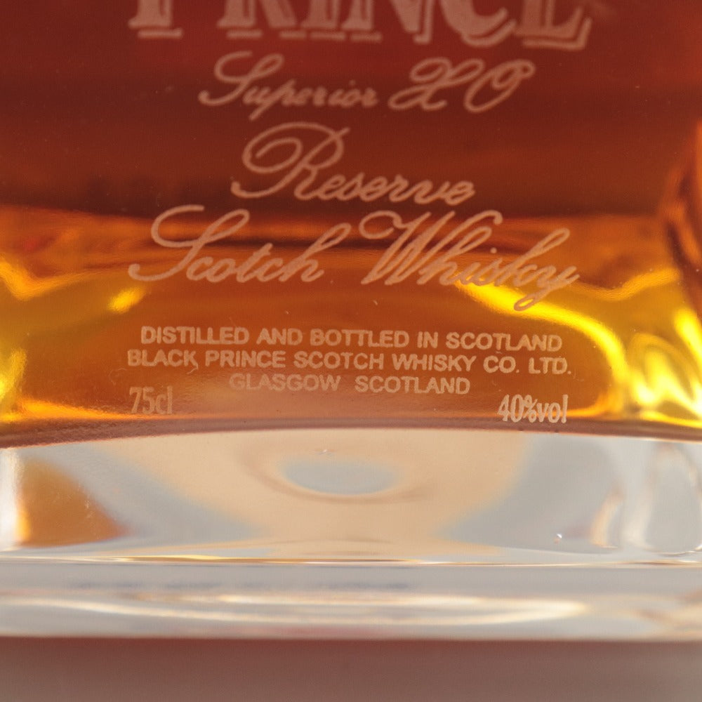 Black Prince 30 Year Old Scotch Whisky, 750ml, 40% ABV, Boxed, Unopened, Unused