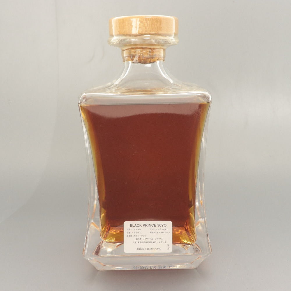 Black Prince 30 Year Old Scotch Whisky, 750ml, 40% ABV, Boxed, Unopened, Unused