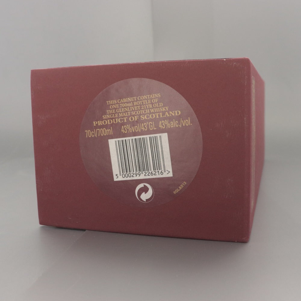 ■ Alcohol The Glenlivet Archive 21 Year Old Single Malt Whisky 700ml 43% Unopened Unused