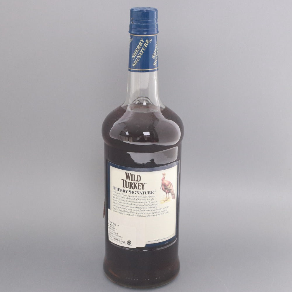 ■ 酒 ウイスキー ワイルドターキー シェリーシグネチャー バーボンウイスキー 1000ml 43% 未開栓 未使用 箱付き