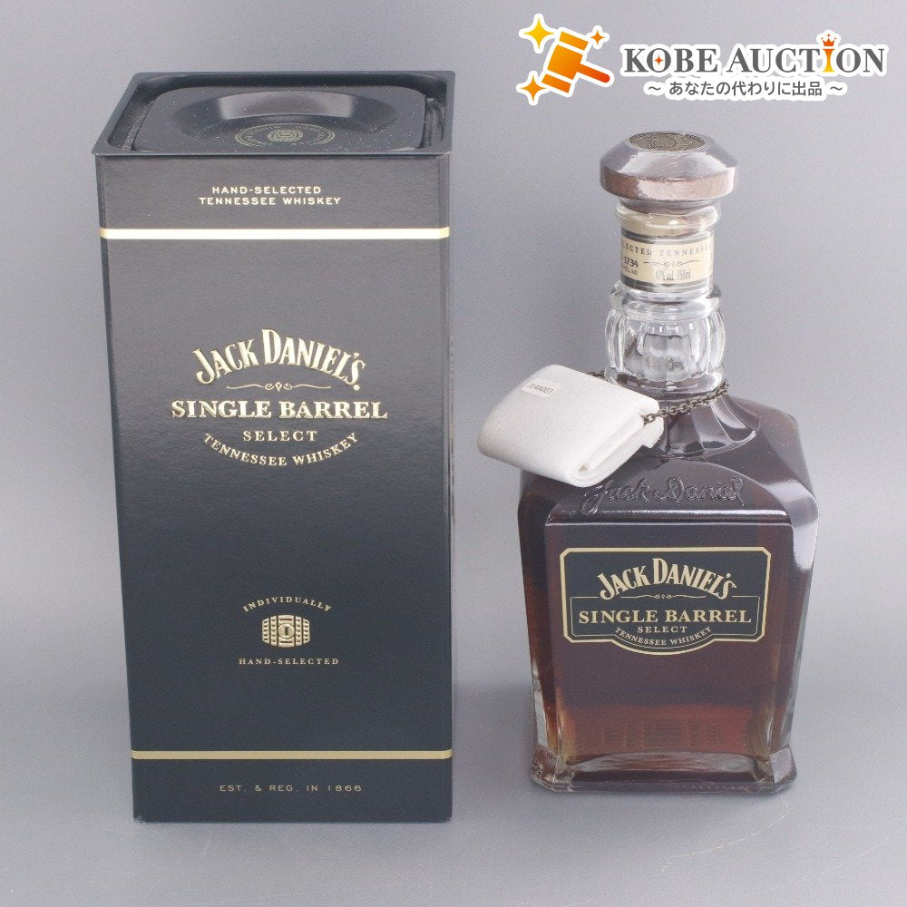 ■ 酒 ウイスキー ジャックダニエル シングルバレル バーボンウイスキー グレーン モルト 750ml 47% 未開栓 未使用 箱付き