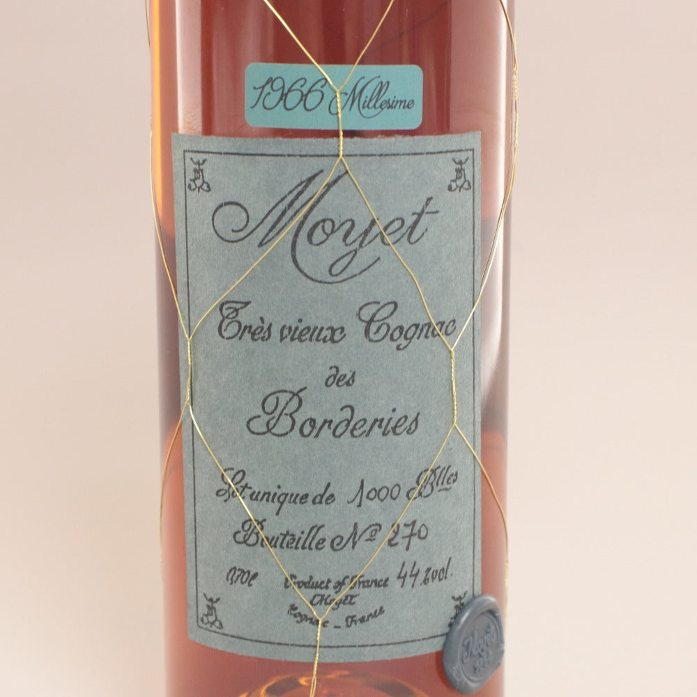 ■ Vintage Brandy Moyet Très Vieux Cognac Des Borderies 1966 No.270 Limited Edition of 1000 Bottles 44% 700ml With Wooden Box Unused Unopened Unsealed