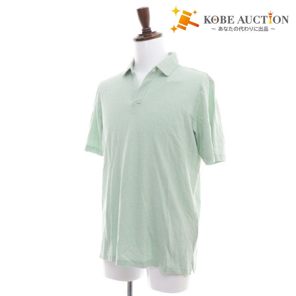 ■ ポールスチュアート カットソー 半袖 トップス 綿 イタリア製 メンズ 50 グリーン タグ付き 未使用