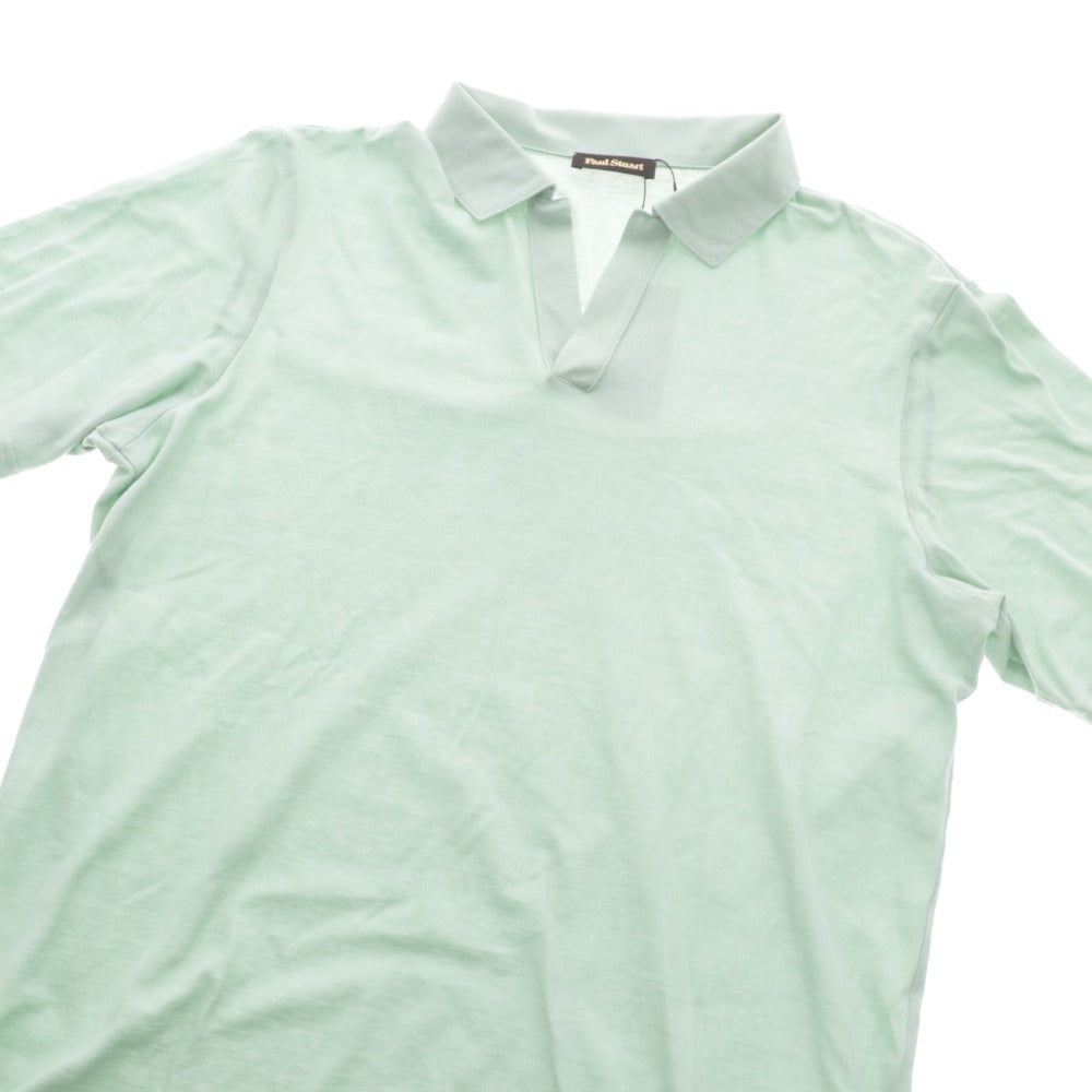 ■ ポールスチュアート カットソー 半袖 トップス 綿 イタリア製 メンズ 50 グリーン タグ付き 未使用