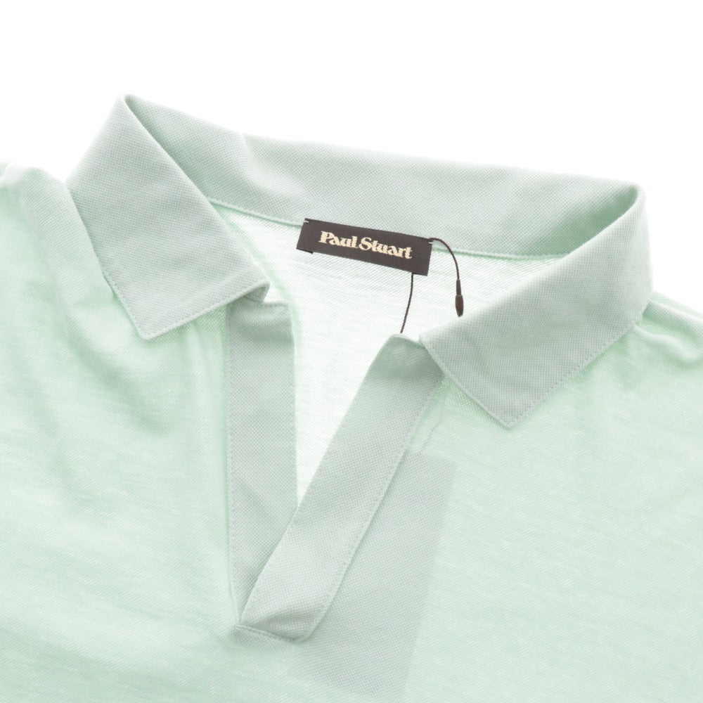 ■ ポールスチュアート カットソー 半袖 トップス 綿 イタリア製 メンズ 50 グリーン タグ付き 未使用