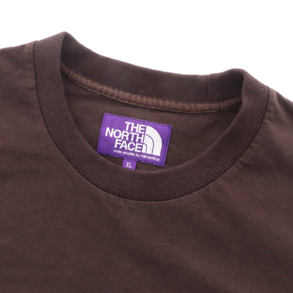 ■ ノースフェイス Tシャツ 半袖 トップス 胸ポケット メンズ XL ブラウン タグ付き 未使用