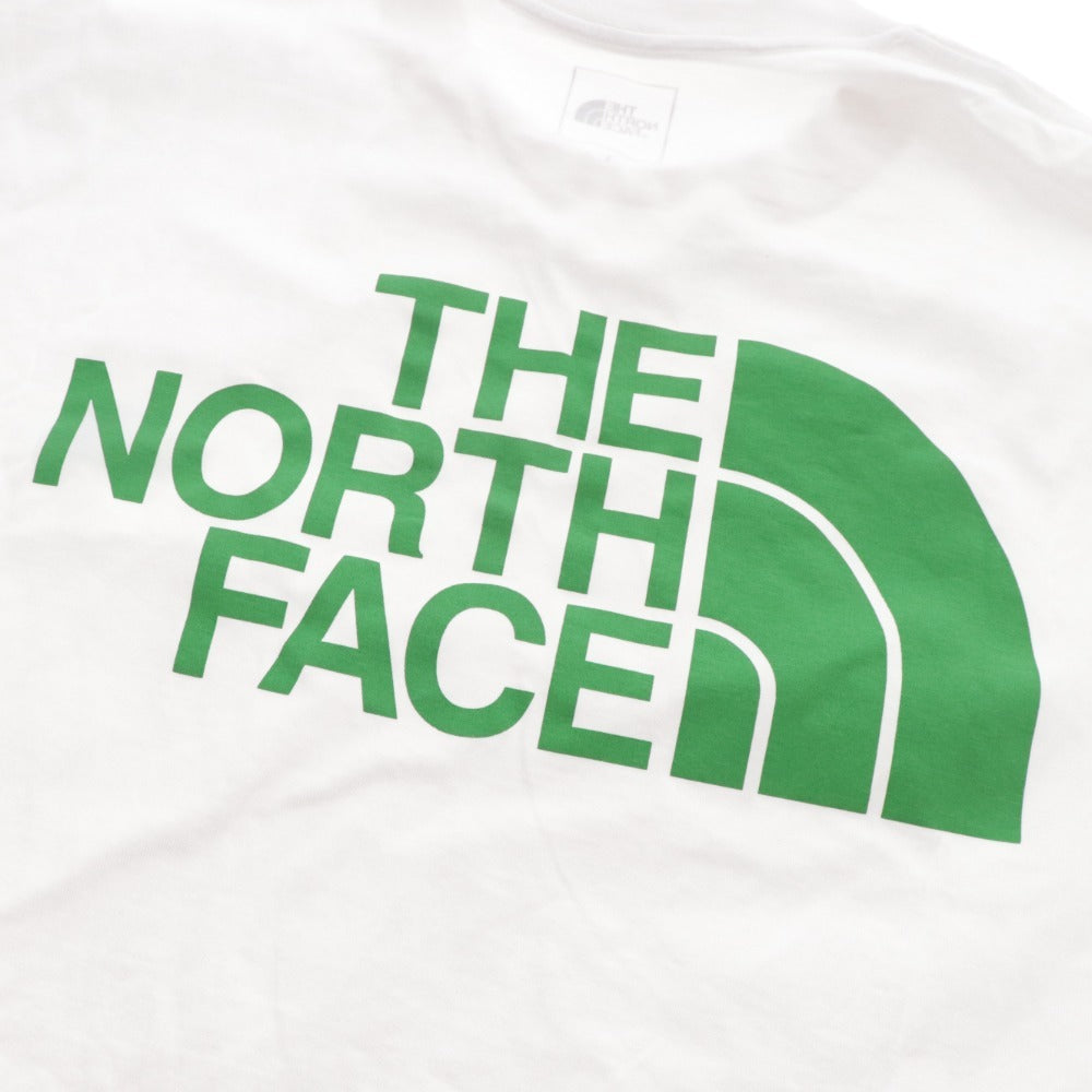 ■ ノースフェイス Tシャツ 半袖 NT32434トップス ロゴ ユニセックス L ホワイト グリーン タグ付き 未使用