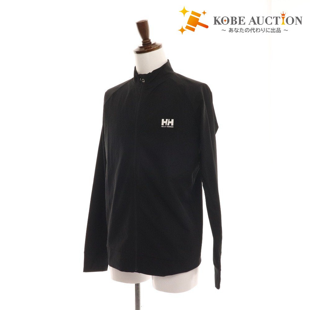 ■ Helly Hansen hoodie rashguard long sleeve top logo UV protection men's L black with tag unused