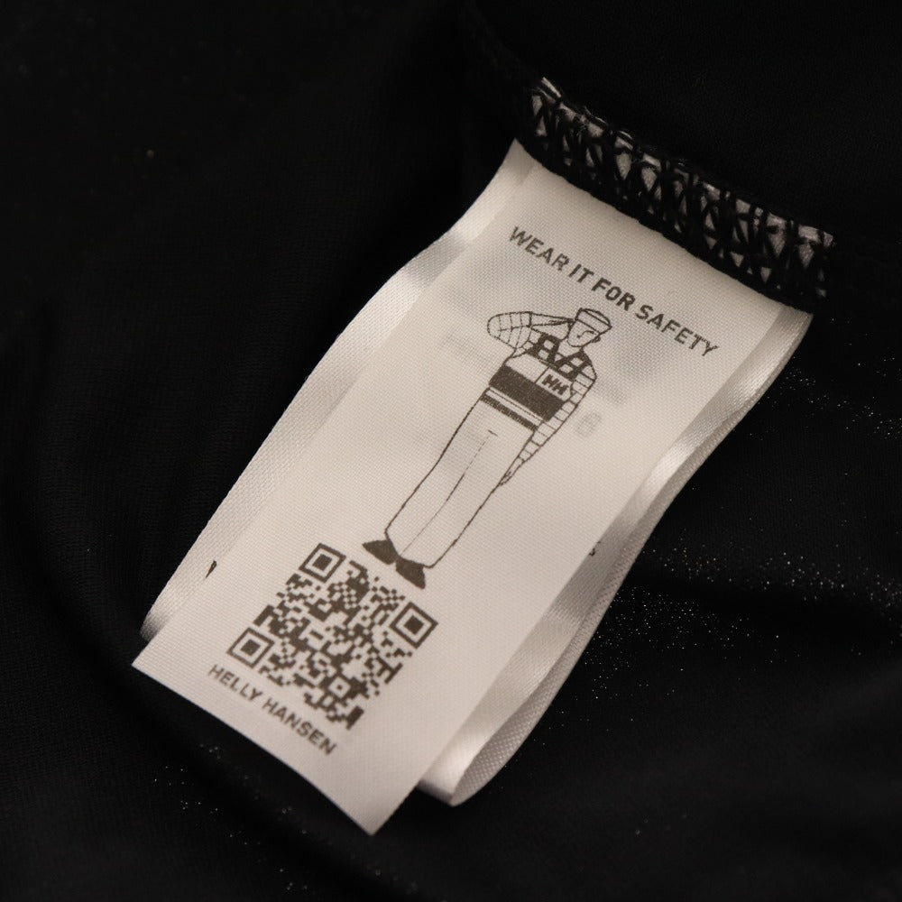 ■ Helly Hansen hoodie rashguard long sleeve top logo UV protection men's L black with tag unused