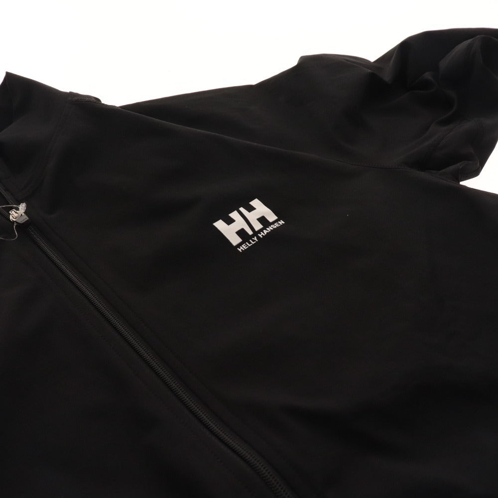 ■ Helly Hansen hoodie rashguard long sleeve top logo UV protection men's L black with tag unused