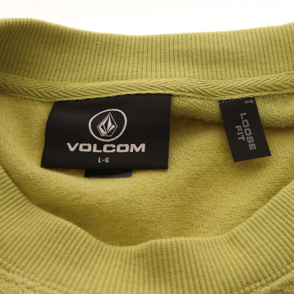 ■ Volcom trainer sweatshirt long sleeve top towel fabric men's L green tag attached bag attached unused