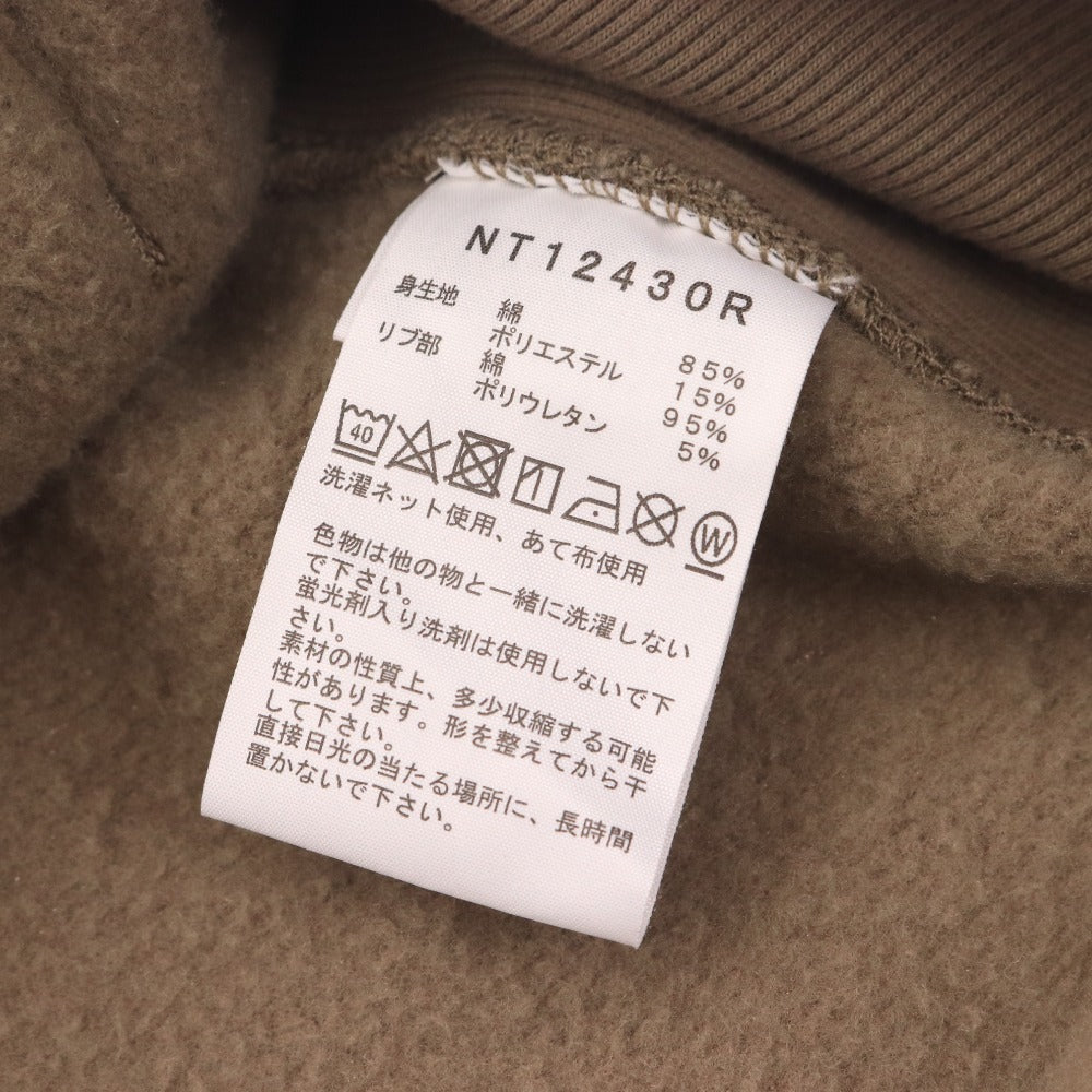 The North Face Back To Land Hoodie NT12430R, long-sleeved, fleece-lined top, Ebisu-exclusive, men's, size L, walnut and brown, with tags.