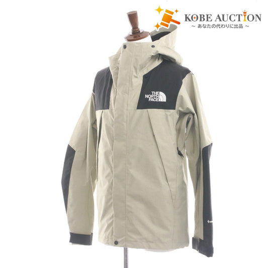 The North Face Mountain Parka Jacket NP61800, Men's Size L, Khaki Gray, Zippered, Pockets, Hooded
