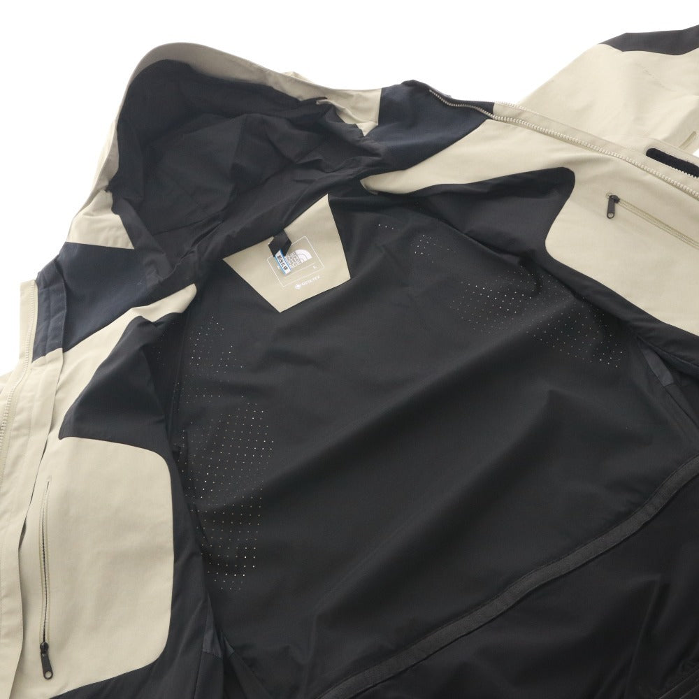 The North Face Mountain Parka Jacket NP61800, Men's Size L, Khaki Gray, Zippered, Pockets, Hooded