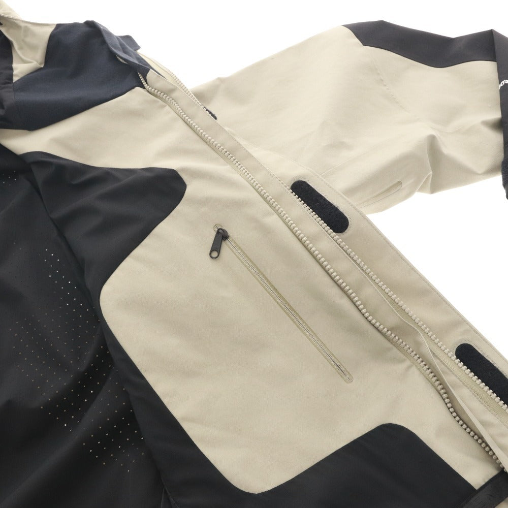 The North Face Mountain Parka Jacket NP61800, Men's Size L, Khaki Gray, Zippered, Pockets, Hooded