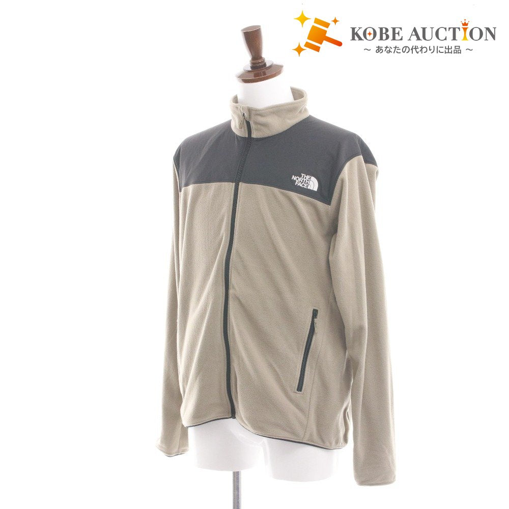 ■ ノースフェイス フリース ジャケット NL72504 アウター ファスナー ポケット メンズ レディース XL ベージュ 未使用