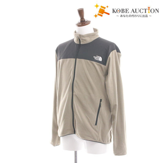 ■ ノースフェイス フリース ジャケット NL72504 アウター ファスナー ポケット メンズ レディース XL ベージュ 未使用