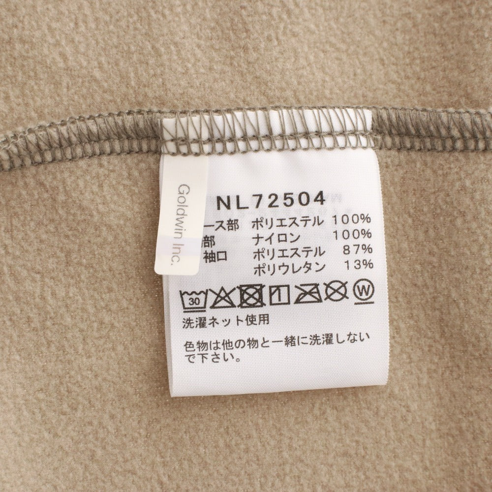 ■ ノースフェイス フリース ジャケット NL72504 アウター ファスナー ポケット メンズ レディース XL ベージュ 未使用
