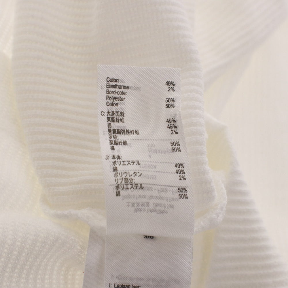 Lacoste polo shirt and shorts 2-piece set, top and bottoms, solid color, buttons, drawstring, pockets, accents, men's, size M, white, ivory