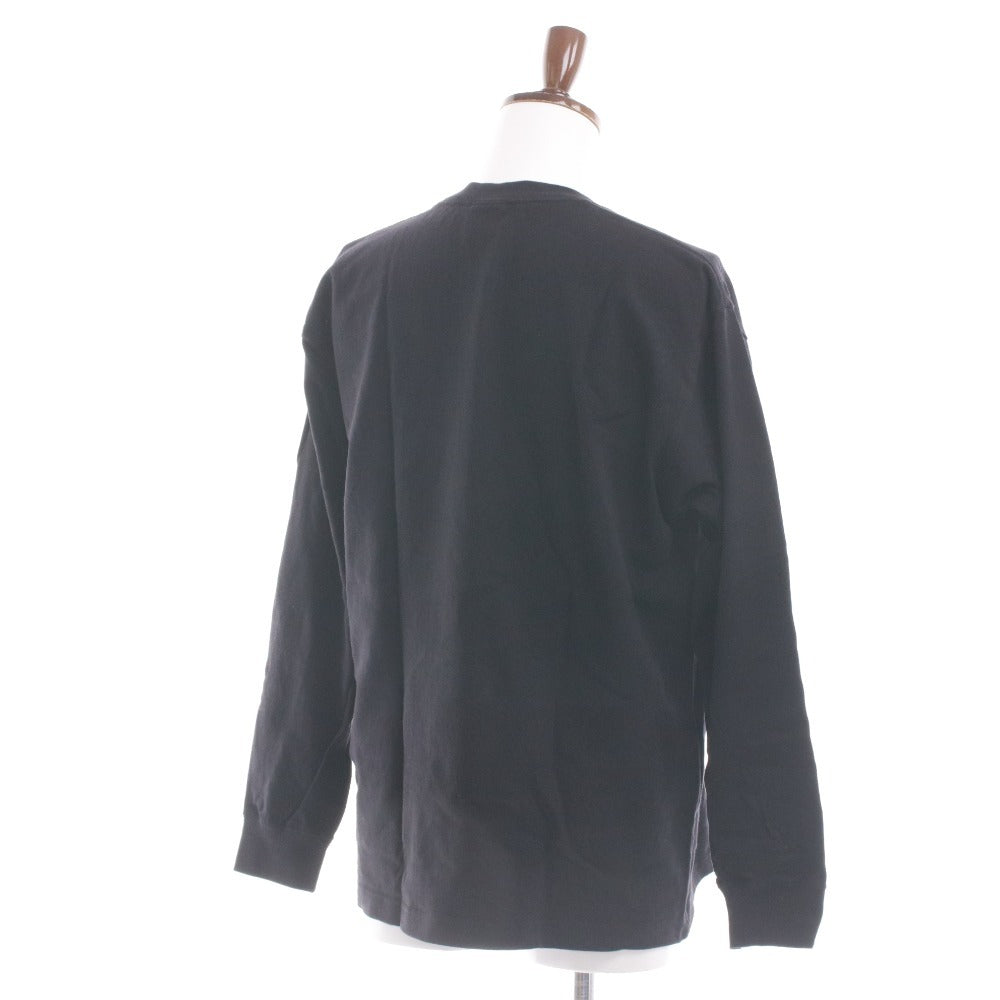 ■ ノースフェイス Tシャツ NT32345 長袖 トップス 丸首 ロンT 無地 ワンポイント メンズ レディース L ブラック