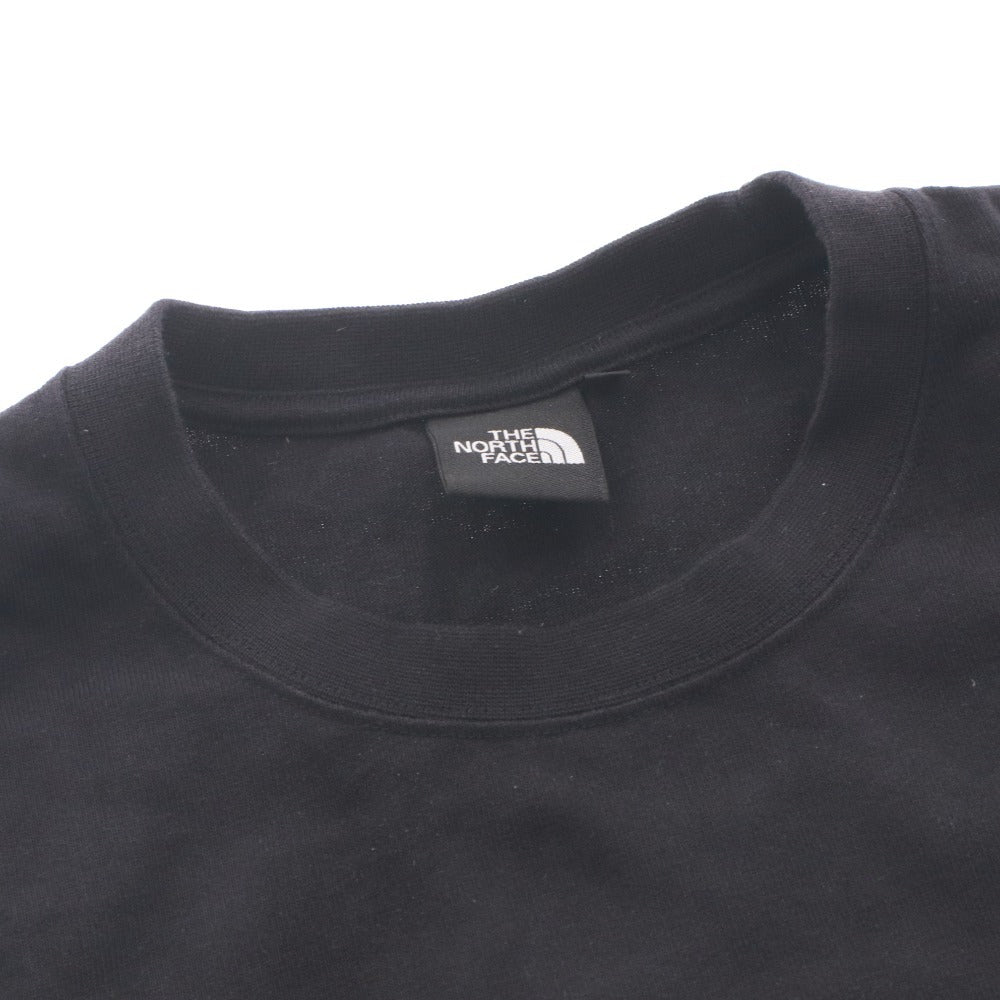 ■ ノースフェイス Tシャツ NT32345 長袖 トップス 丸首 ロンT 無地 ワンポイント メンズ レディース L ブラック