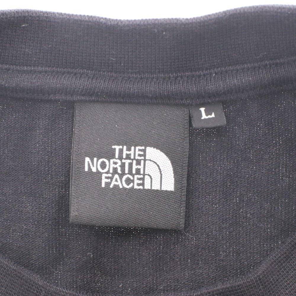 ■ ノースフェイス Tシャツ NT32345 長袖 トップス 丸首 ロンT 無地 ワンポイント メンズ レディース L ブラック