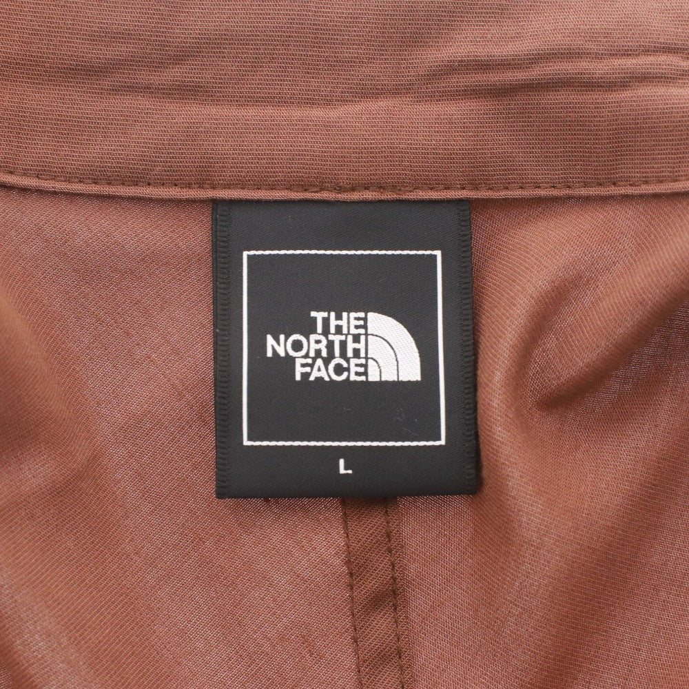 ■ ノースフェイス シャツ NR22563 半袖 トップス ボタン 無地 ワンポイント メンズ L ブラウン 未使用