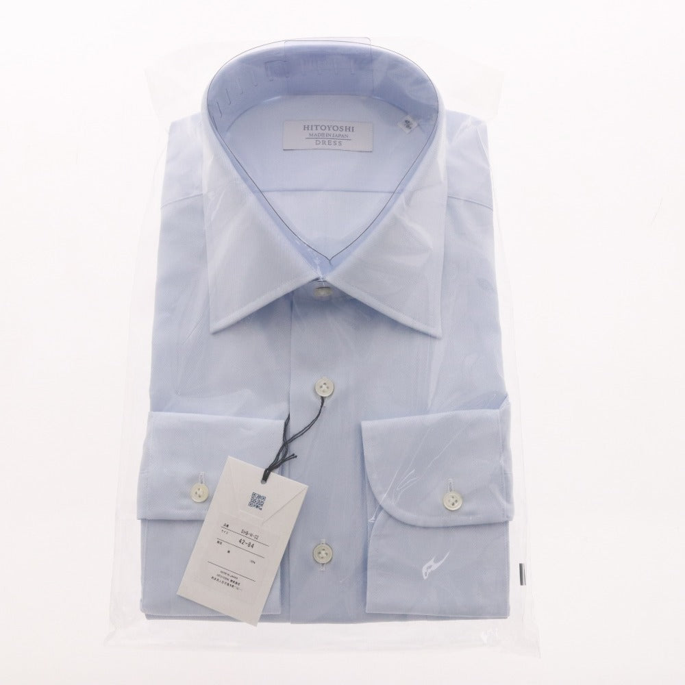 ■ HITOYOSHI ヒトヨシ シャツ 2枚セット ANAふるさと納税 返礼品 ドレスシャツ ボタン メンズ 42-84 ホワイト ブルー 未使用