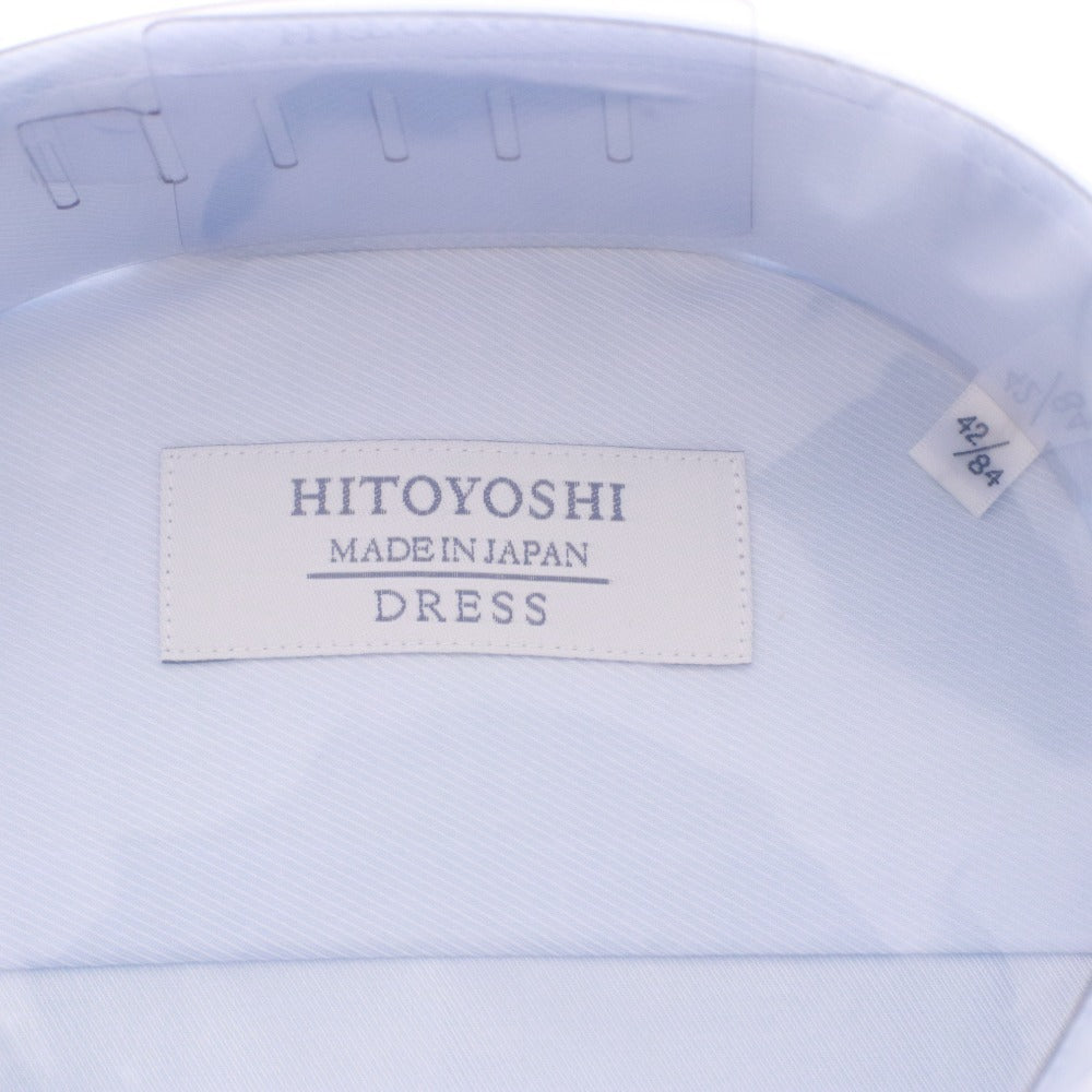 ■ HITOYOSHI ヒトヨシ シャツ 2枚セット ANAふるさと納税 返礼品 ドレスシャツ ボタン メンズ 42-84 ホワイト ブルー 未使用