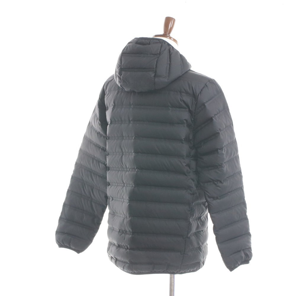 Columbia Down Jacket, Zipper Pocket, Hood, Men's/Women's, XL, Black