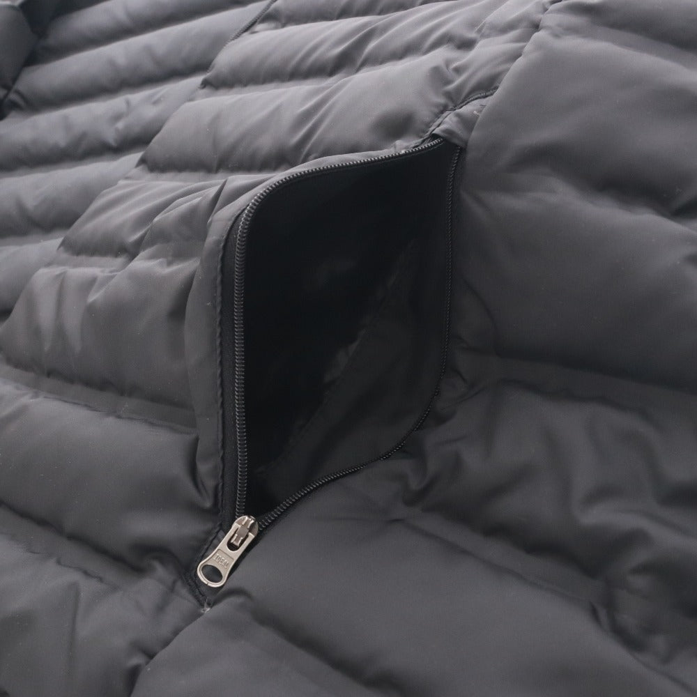 Columbia Down Jacket, Zipper Pocket, Hood, Men's/Women's, XL, Black