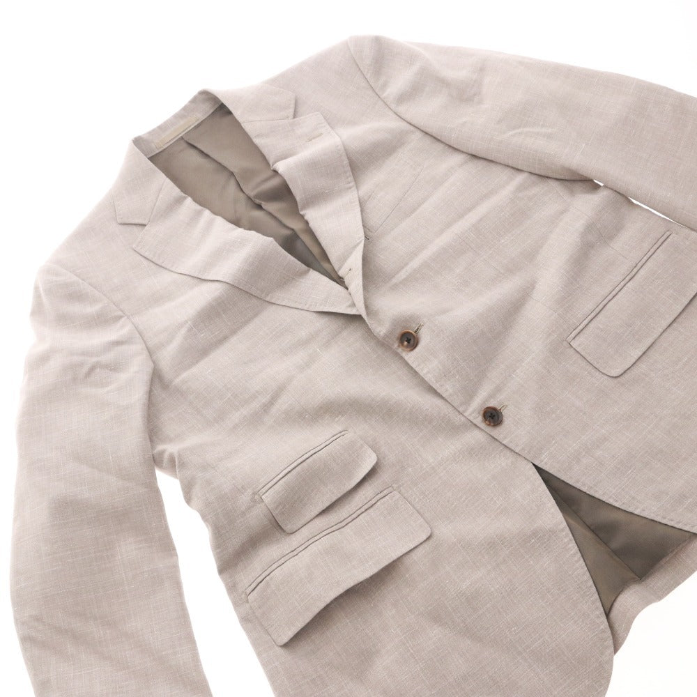 ■ Ermenegildo Zegna Men's Suit, Jacket and Bottoms, Light Beige, Unused, Accessories Included
