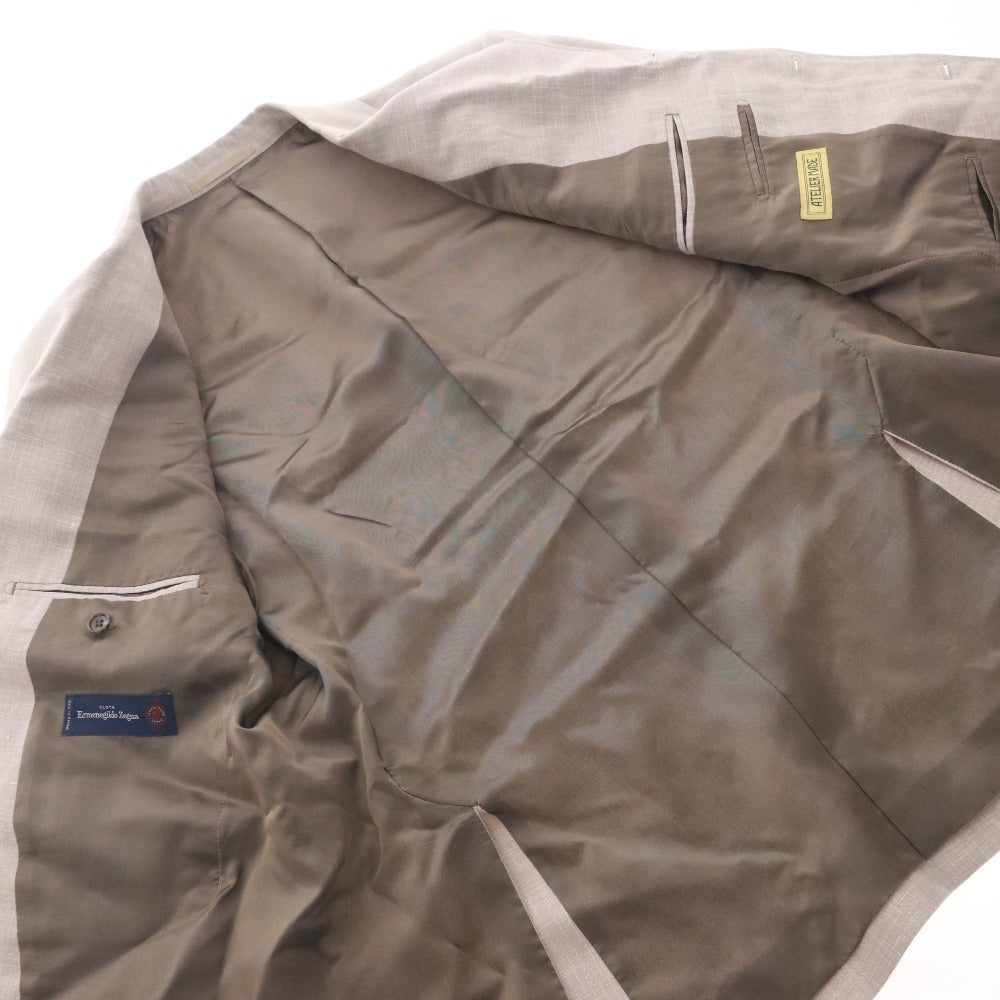 ■ Ermenegildo Zegna Men's Suit, Jacket and Bottoms, Light Beige, Unused, Accessories Included