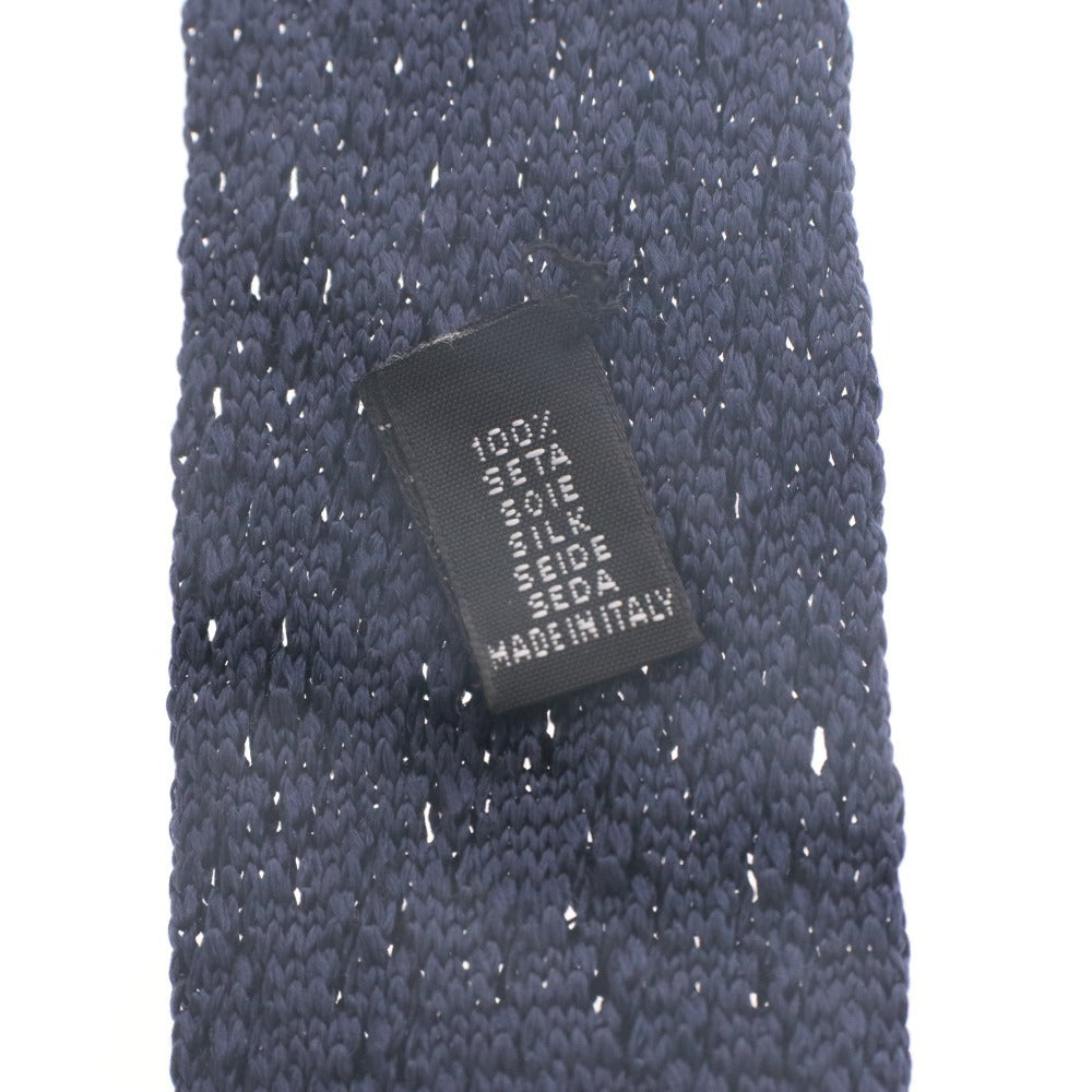 ■ タイユアタイ TIE YOUR TIE ネクタイ シルク100％ メンズ ネイビー 付属品付き 未使用