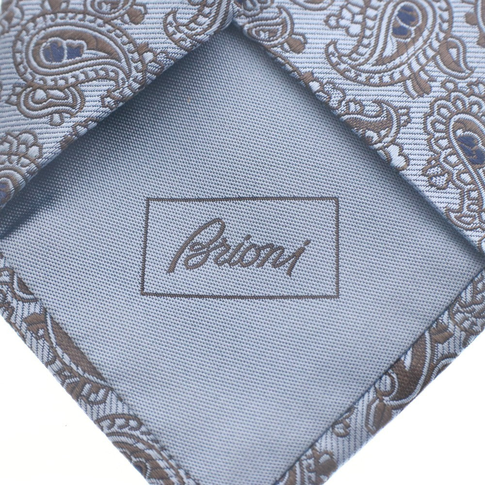 ■ ブリオーニ Brioni ネクタイ ペイズリー シルク100％ メンズ ブルー