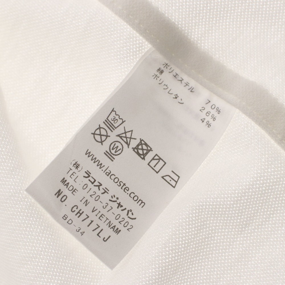 ■ ラコステ LACOSTE シャツ 長袖 CH717LJ-99 トップス レギュラーフィット ボタンダウン メンズ 41 (L相当) ホワイト