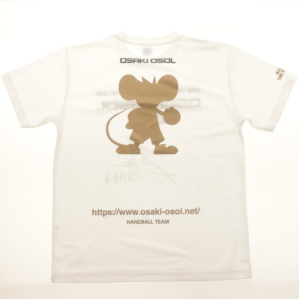 ■ 大崎オーソル埼玉 電気工業 ハンドボールチーム 公式応援Tシャツ 2枚/点セット 白 L 直筆サイン入り 小澤広太？/黒 L 未開封 未使用
