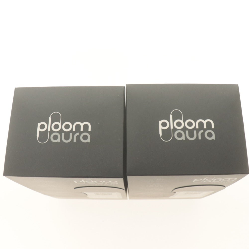 ■ Ploom AURA プルームオーラ 加熱式 電子タバコ 2点セット まとめ売り JET BLACK ジェットブラック デバイス 付属品付き 未開封 未使用
