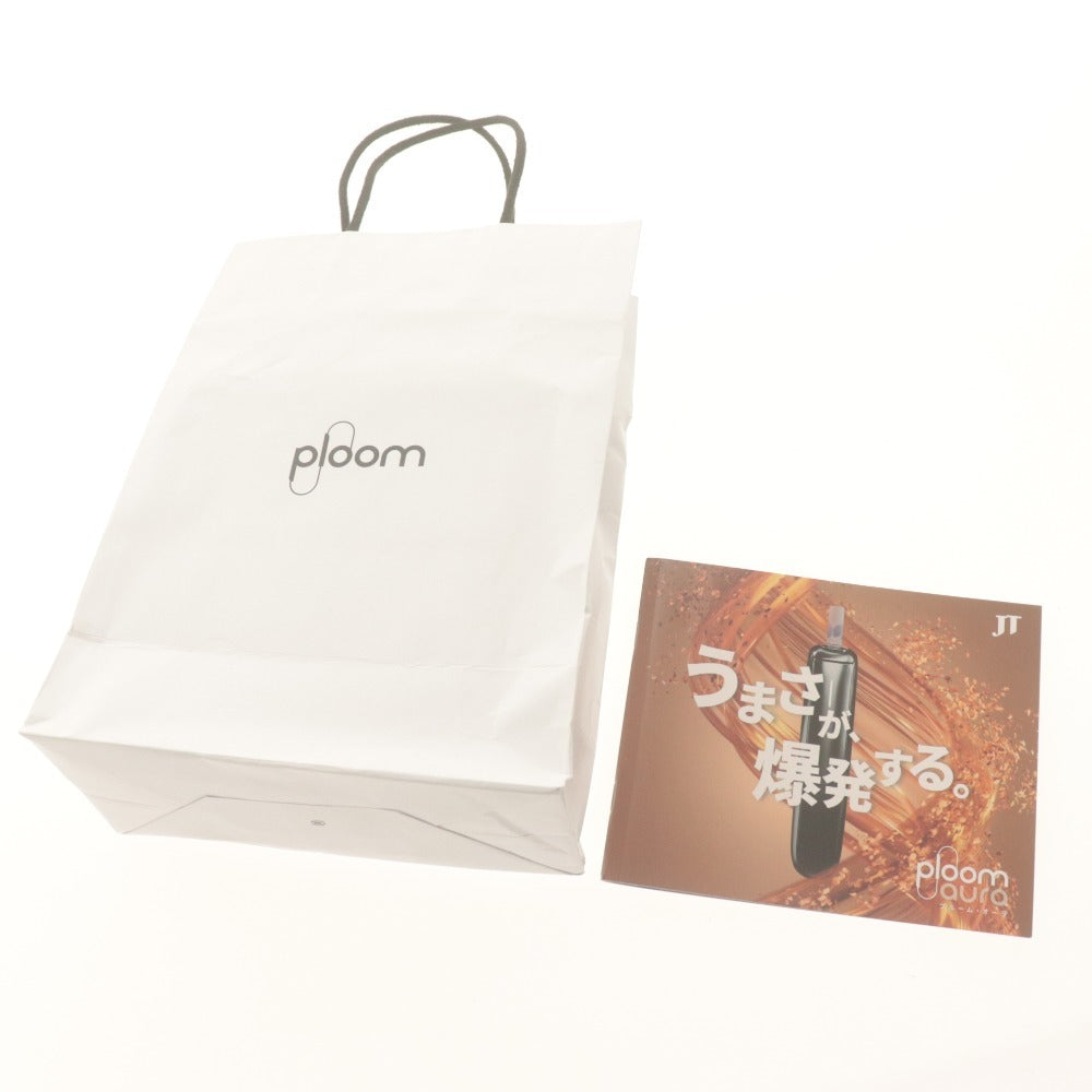 ■ Ploom AURA プルームオーラ 加熱式 電子タバコ 2点セット まとめ売り JET BLACK ジェットブラック デバイス 付属品付き 未開封 未使用