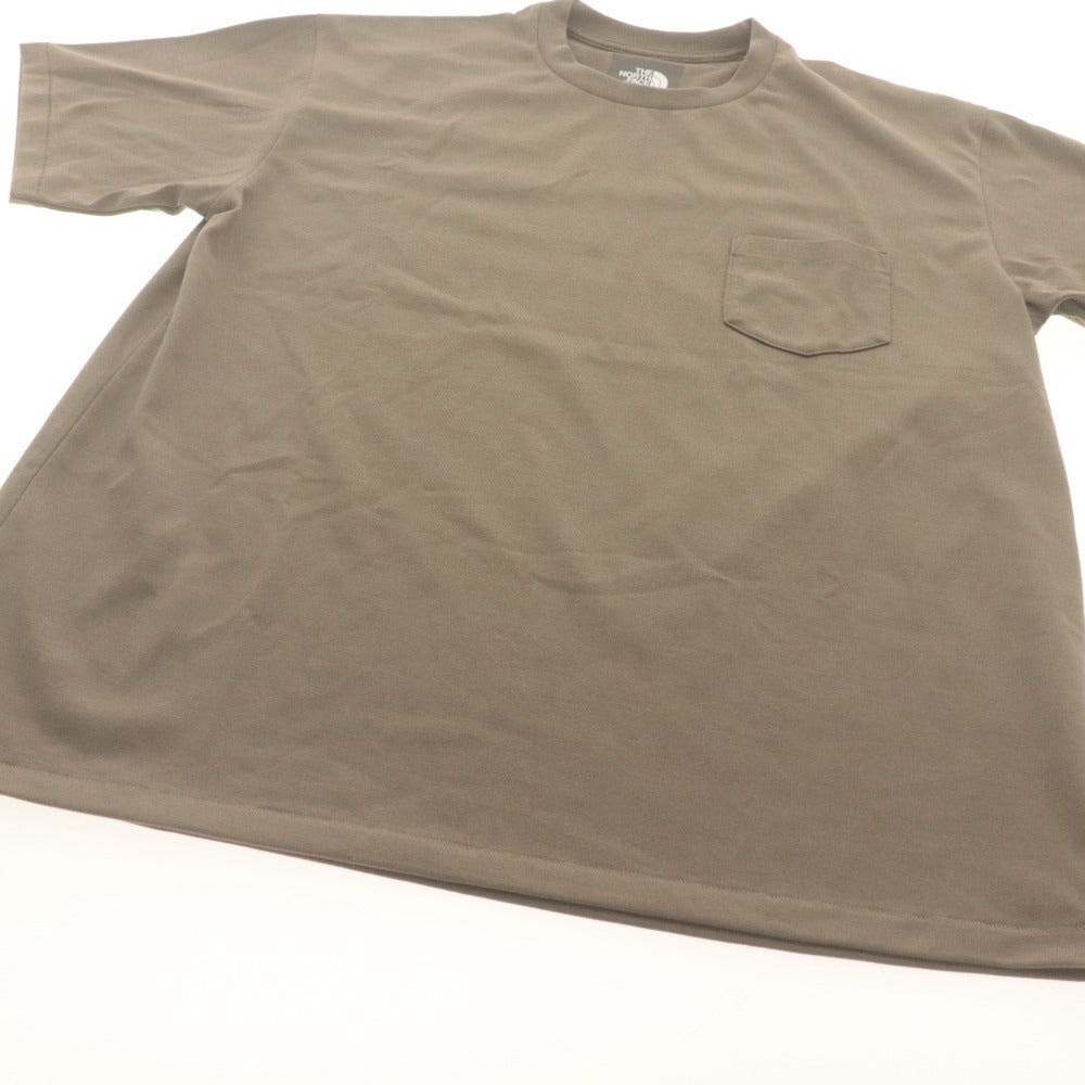 ■ THE NORTH FACE ザ・ノース・フェイス 半袖Tシャツ トップス S/S WORK Tee ファルコンブラウン 無地 メンズ XL タグ付き 美品