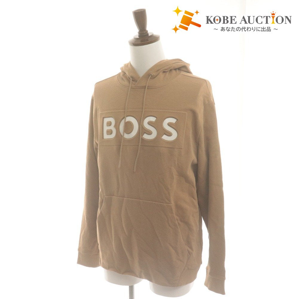 ■ BOSS Hugo Boss Hoodie Sweatshirt Long Sleeve Top Hoody Sweatshirt Men's M Brown With Accessories Unused